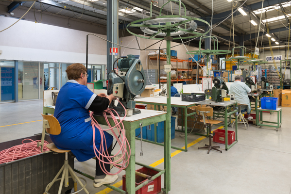 Confection de produit dans nos ateliers de Saint-Etienne